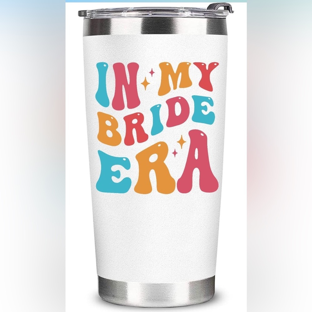 KIKUHE “In My BRIDE Era” Tumbler – 20oz (White)